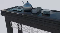 simple coffee table  3D model