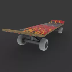 skateboard 3D model