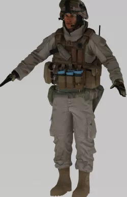 Soldier 3D model