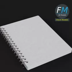 Spiral notebook 3D model