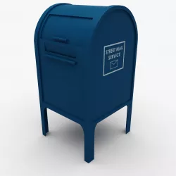 Street Mail Box 3D model