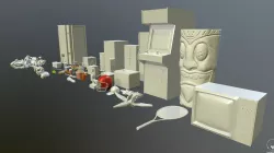 Super Scouts 80s Collectables Pack Low-poly  3D model