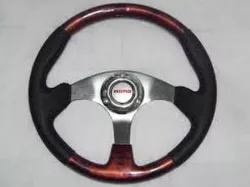 The steering wheel 
