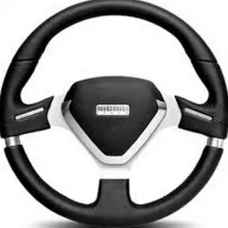 The steering wheel 