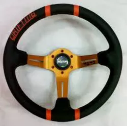 The steering wheel 