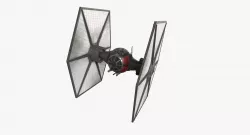 TIE-sf Special Forces of First Order Low-poly  3D model