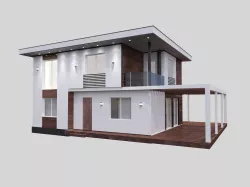 Two-storey house 3D 3D model