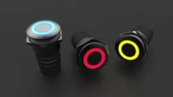 Vandal Resistant Push Button Switch 3D model