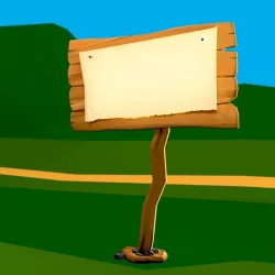 Wooden Signpost Low-poly  3D model