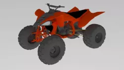 Yamaha 450 Quad 3D model