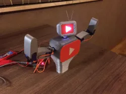 Youtube mascot robot 3D model