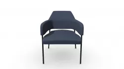 TM750_POLTRONA LIMA TELA AZUL OSCURO 80 BASE MET