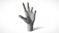 Topographic Sliced Hand model