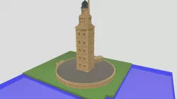 Torre de Hércules en Minecraft.