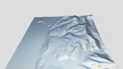 TouchTerrain model of Beverly Beach State Park