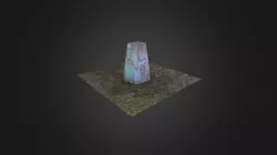 Triangulation pillar ("trig point"), London, UK