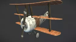 Triplane stylized airplane