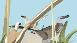 Tsaagan mangas - Diorama