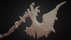 Two-handed bone axe