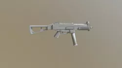 UMP low poly wireframe