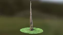 Up to cleanness - wooden sculpture