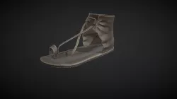 Used leather sandal (Mayan era)