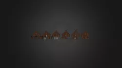 Viking Longhouse Modular Pieces 1 of 2