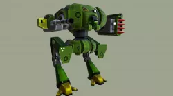VIPER Battle Mech w/ Missile Launcher & HMG