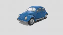 Volkswagen Beetle Low Poly