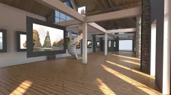 VR Gallery House Interior / Exterior  Baked