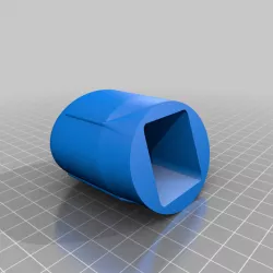 Aerodynamic end cap for square Thule bars