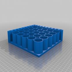 3D Printable Paint Rack For Plaid FolkArt and Apple Barrel Paint