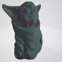 BABY YODA no supports small no foot yoga