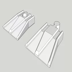 Brio Compatible - Track to Floor End (Wide)