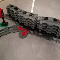 Duplo train track holder