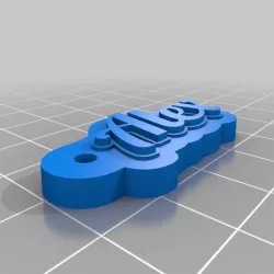 My Customized Multiline Tag or Keychain