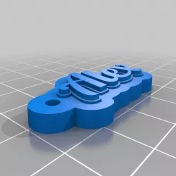 My Customized Multiline Tag or Keychain