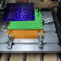 PCB milling alignment pin grid for 3018 CNC 
