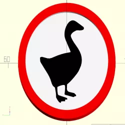 Untitled Goose Sign and Base [Customizer]