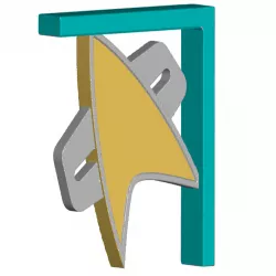 Voyager Com Badge Shelf Bracket (Screw or Tape Mount)