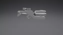weapon_white shaded_low poly