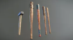 Weapons: baseball bat and hammer