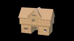 WIP Stokesay castle 28mm wargames scenery