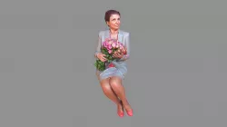 Woman with Flowers