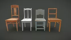 Wooden chairs