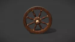 Wooden Wagon Wheel