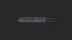 Worn Combat Knife