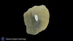 XFP-062 Large flake scaper, Sanak Island, Alaska