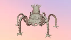 Zelda BOTW guardian (no colors)