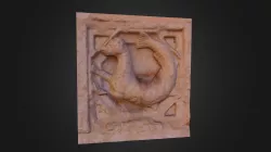 Zoophorus by Antelami (tile 19) (Italy): sea dog